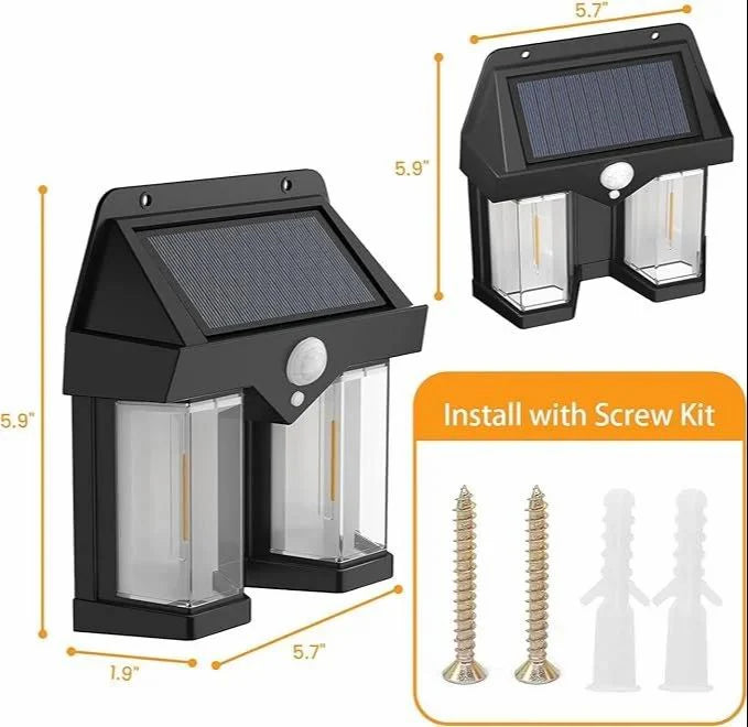 SOLAR LED MOTION SENSOR FOR DUAL LIGHT