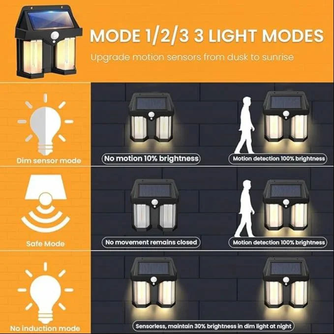 SOLAR LED MOTION SENSOR FOR DUAL LIGHT